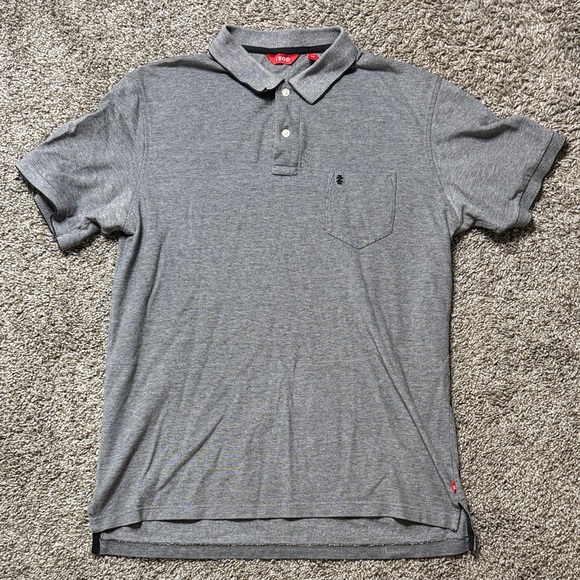 Izod Classic Gray Polo Shirt - Picture 1 of 2